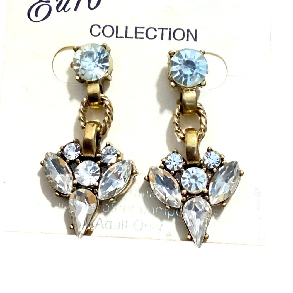 Special Occasion Jewelry CRYSTAL STATEMENT EARRINGS #114